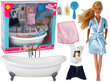 Nukk Lucy koos vannikomplektiga, sinine цена и информация | Tüdrukute mänguasjad | kaup24.ee
