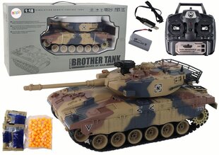 Kaugjuhitav tank, 1:18, pruun hind ja info | Poiste mänguasjad | kaup24.ee
