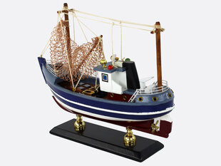 Деревянная модель рыболовной лодки цена и информация | Игрушки для мальчиков | kaup24.ee