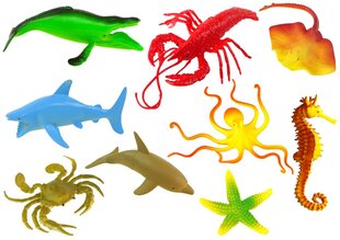 Набор морских животных, 9 шт. цена и информация | Игрушки для мальчиков | kaup24.ee
