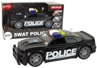 Игрушечная полицейская машина, 1:14, черная цена и информация | Развивающий мелкую моторику - кинетический песок KeyCraft NV215 (80 г) детям от 3+ лет, бежевый | kaup24.ee