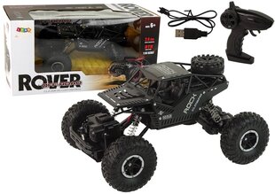 Rover puldiga auto, 1:16, must hind ja info | Poiste mänguasjad | kaup24.ee