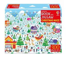 Usborne Book and Jigsaw Christmas Maze hind ja info | Noortekirjandus | kaup24.ee