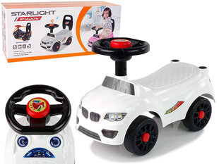 Машинка самокат Car Rider QX-3399-2, белый цена и информация | Игрушки для малышей | kaup24.ee