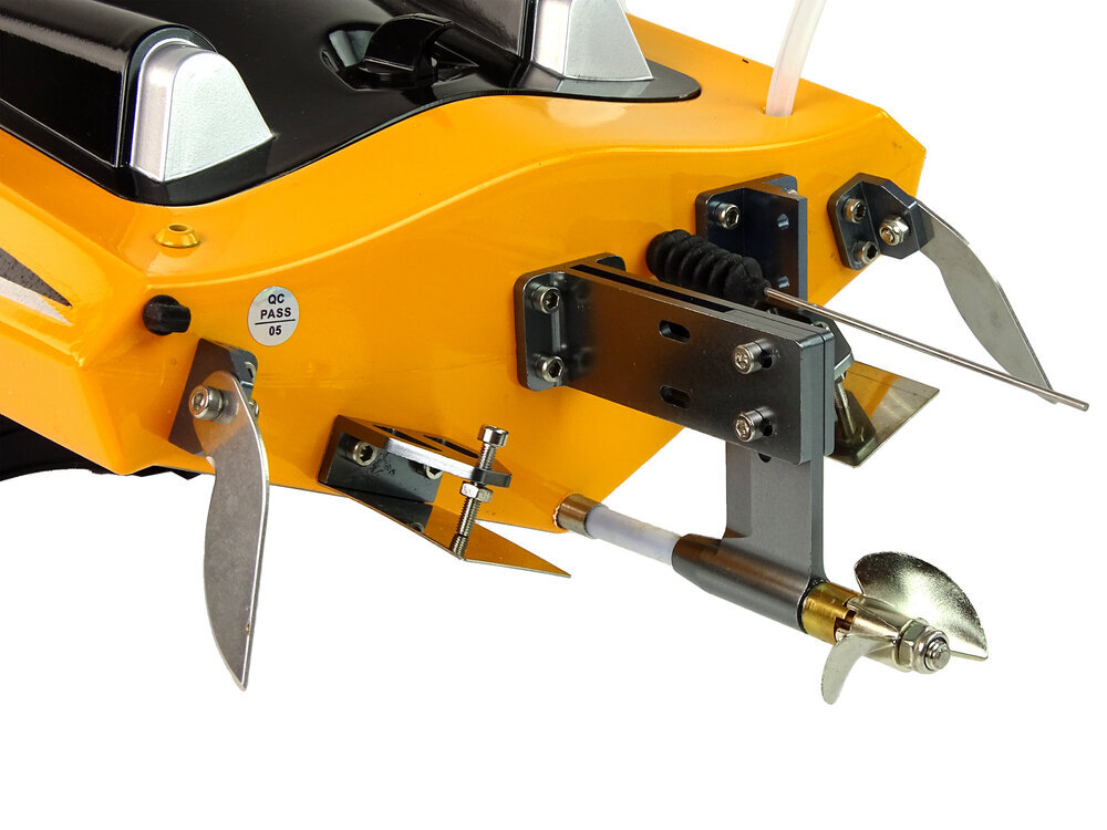 Kaugjuhitav mootorpaat, 80cm, kollane hind ja info | Poiste mänguasjad | kaup24.ee