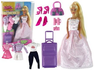 Кукла с набором дорожных чемоданов цена и информация | Игрушки для девочек | kaup24.ee