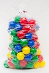Plastikust värvilised pallid 6 cm, 100 tk. hind ja info | Imikute mänguasjad | kaup24.ee