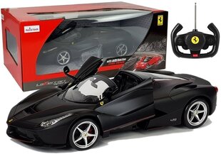 Машина на дистанционном управлении R/C Ferrari Aperta Rastar 1:14, черная. цена и информация | Игрушки для мальчиков | kaup24.ee