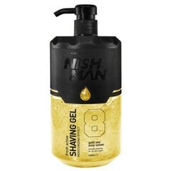 NISHMAN raseerimisgeel Fresh Active Gold One 1000ml цена и информация | Косметика и средства для бритья | kaup24.ee