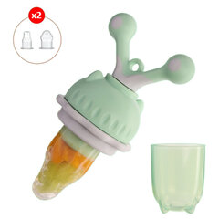 Силиконовый ниблер для кормления малыша, зеленого цвета цена и информация | Детский столовый сервиз | kaup24.ee