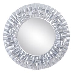 Настенное зеркало 118 x 10,2 x 118 cm Стеклянный Серебряный Полиуретан цена и информация | Зеркала | kaup24.ee