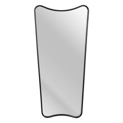 Настенное зеркало 70 x 1,5 x 70 cm Стеклянный Чёрный Металл цена и информация | Подвесные зеркала | kaup24.ee