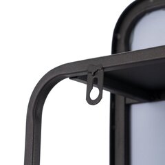 Настенное зеркало 70 x 1,5 x 70 cm Стеклянный Чёрный Металл цена и информация | Зеркальца | kaup24.ee