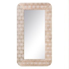 Настенное зеркало 80 x 1,75 x 80 cm Белый DMF цена и информация | Зеркала | kaup24.ee