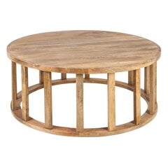 Кофейный столик с рисунком дуба в деревенском стиле, круглый, коричневый цена и информация | Журнальные столики | kaup24.ee