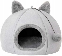 Лежак для кошки Doggy Kitty Head 45х45х33 см, серый цвет цена и информация | Лежаки, домики | kaup24.ee