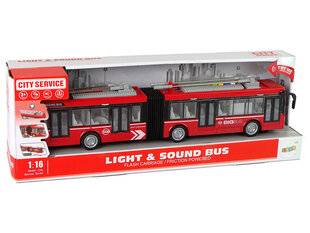 Kahekordne buss 1:16, punane цена и информация | Игрушки для мальчиков | kaup24.ee