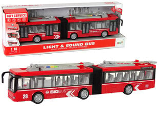 Kahekordne buss 1:16, punane цена и информация | Игрушки для мальчиков | kaup24.ee