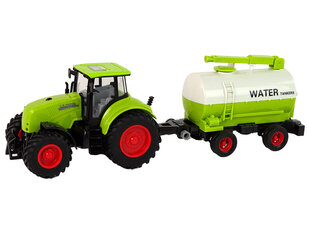 Трактор с прицепом, белый/зеленый цена и информация | Игрушки для мальчиков | kaup24.ee