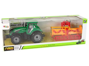Roheline traktor koos oranži kultivaatoriga hind ja info | Poiste mänguasjad | kaup24.ee