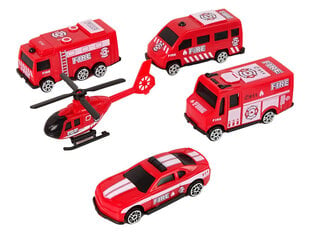 Autode komplekt, 4 tk hind ja info | Poiste mänguasjad | kaup24.ee