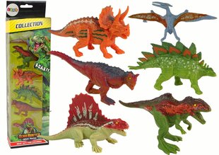 Dinosauruste figuuride komplekt, 6 tk. цена и информация | Игрушки для мальчиков | kaup24.ee