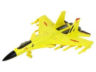 Металлическая модель истребителя, 1:72, желтый, 1шт. цена и информация | Игрушки для мальчиков | kaup24.ee