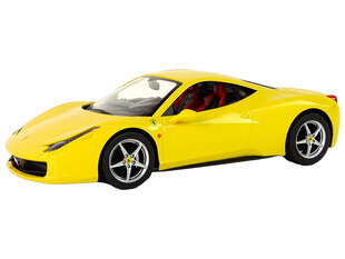 Puldiga auto Ferrari Italia, 1:14, kollane цена и информация | Игрушки для мальчиков | kaup24.ee