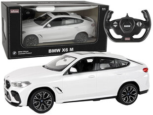 Puldiga juhitav auto Bmw X6 M, 1:14, valge hind ja info | Poiste mänguasjad | kaup24.ee