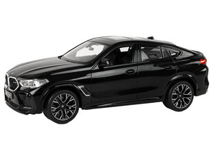 Puldiga juhitav auto Bmw X6 M, 1:14, must hind ja info | Poiste mänguasjad | kaup24.ee