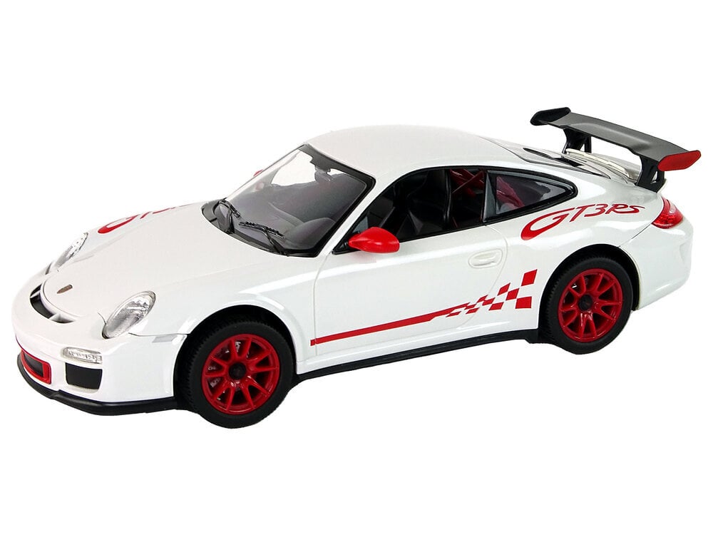 Porsche 911 GT3 RS kaugjuhtimismasin, 1:14, valge цена и информация | Poiste mänguasjad | kaup24.ee