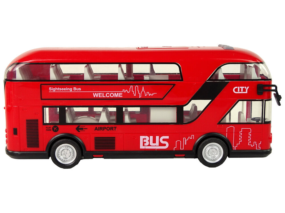 Kahekorruseline buss, punane hind ja info | Poiste mänguasjad | kaup24.ee