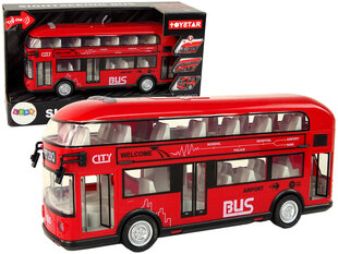 Kahekorruseline buss, punane цена и информация | Игрушки для мальчиков | kaup24.ee