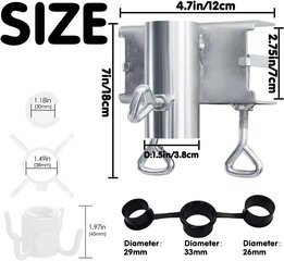 Держатель для зонта вертикальный на балкон/террасу Tuibeidam цена и информация | Зонты, маркизы, стойки | kaup24.ee