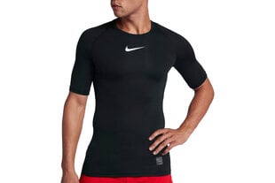 Футболка мужская Nike Pro Top Compression Short Sleeve 838091-010, черный цвет цена и информация | Мужская спортивная одежда | kaup24.ee