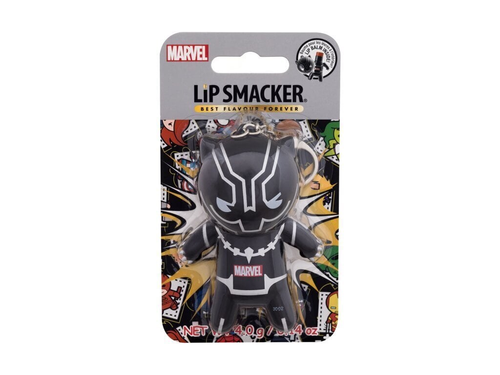 Huulepalsam Marvel Lip Smacker Black panther, läbipaistev, 4 g hind ja info | Huulepulgad, -läiked, -palsamid, vaseliin | kaup24.ee