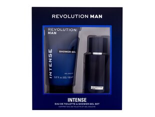 Komplekt Revolution Man Intense meestele: tualettvesi EDT, 100 ml + dušigeel, 150 ml цена и информация | Мужские духи | kaup24.ee