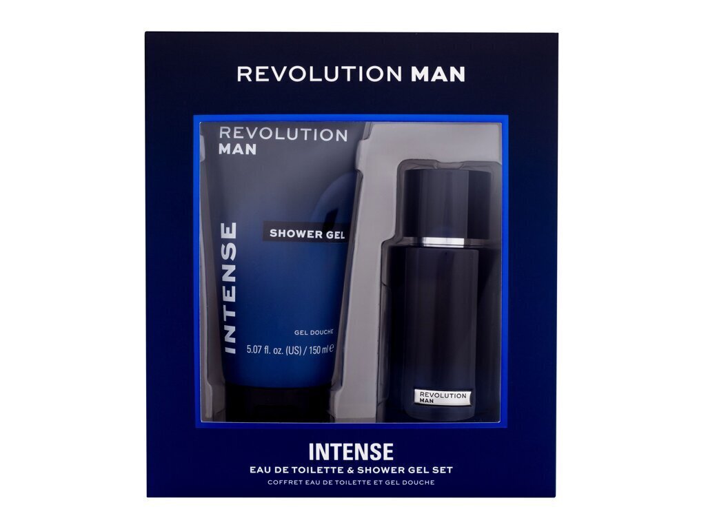 Komplekt Revolution Man Intense meestele: tualettvesi EDT, 100 ml + dušigeel, 150 ml цена и информация | Meeste parfüümid | kaup24.ee
