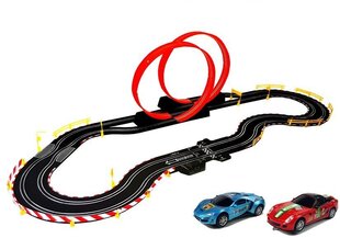 2 autot Top Turbo võistlusrada, 5,4 m hind ja info | Poiste mänguasjad | kaup24.ee