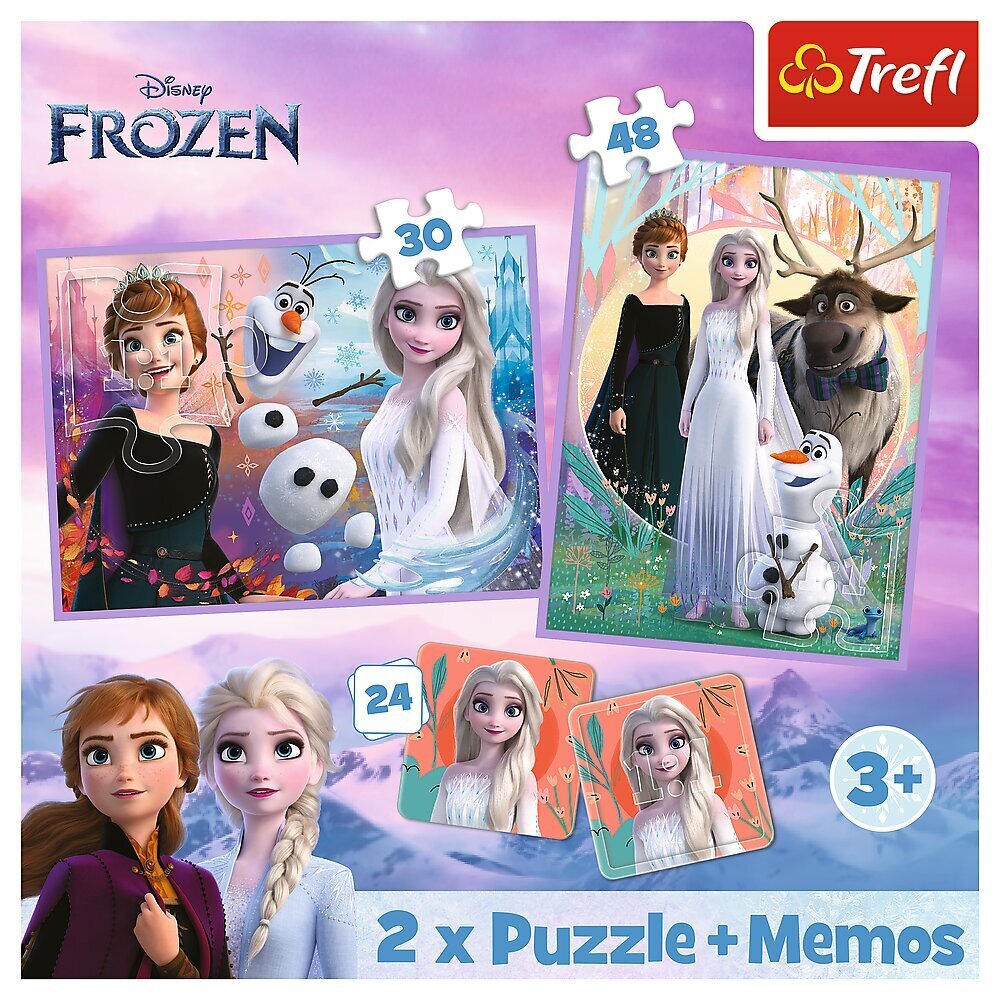Pusle-mäng Trefl Frozen (Igavene talv 2), 78 tk hind ja info | Pusled | kaup24.ee
