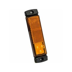 Боковой габаритный фонарь светодиодный Flextra с отражателем, оранжевый цена и информация | Фары | kaup24.ee