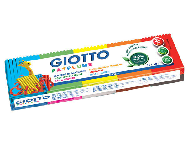 Plastiliin Giotto Patplume, 10x50g цена и информация | Kunstitarbed, voolimise tarvikud | kaup24.ee