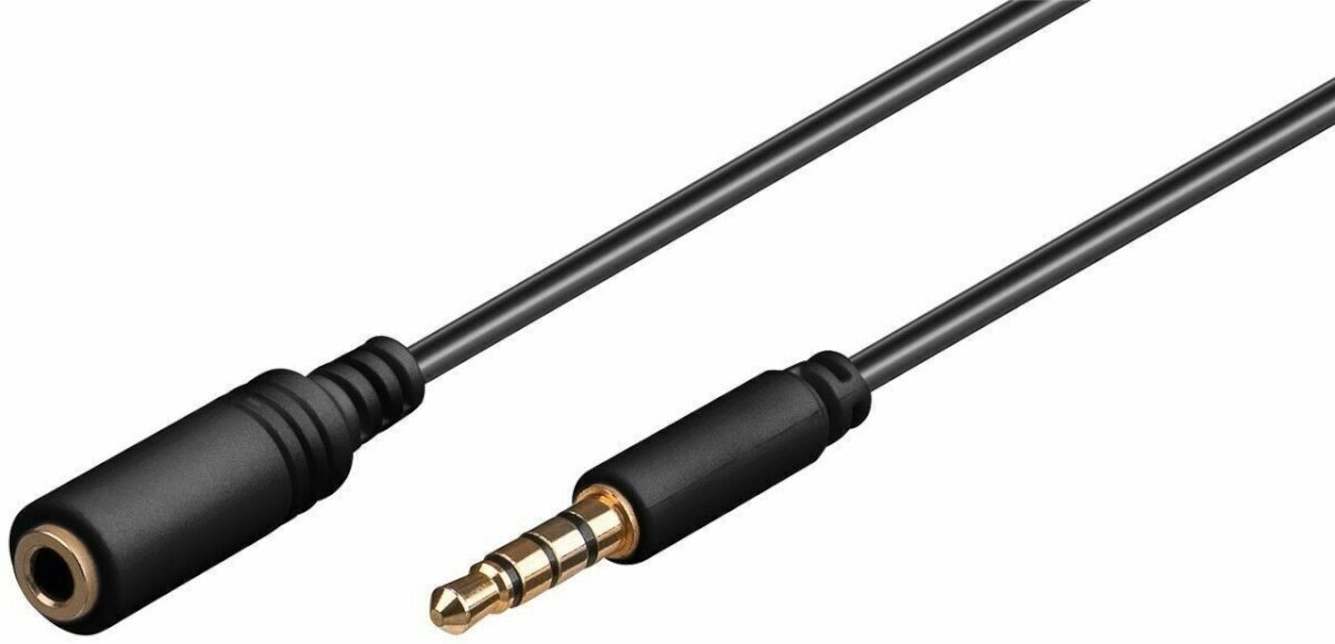 Helikaabel Goobay TRRS 4pin 3,5 mm - 3,5 mm, 5 m цена и информация | USB jagajad, adapterid | kaup24.ee