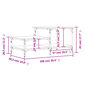 vidaXL kohvilaud, must, 100 x 50,5 x 45 cm, tehispuit hind ja info | Diivanilauad | kaup24.ee