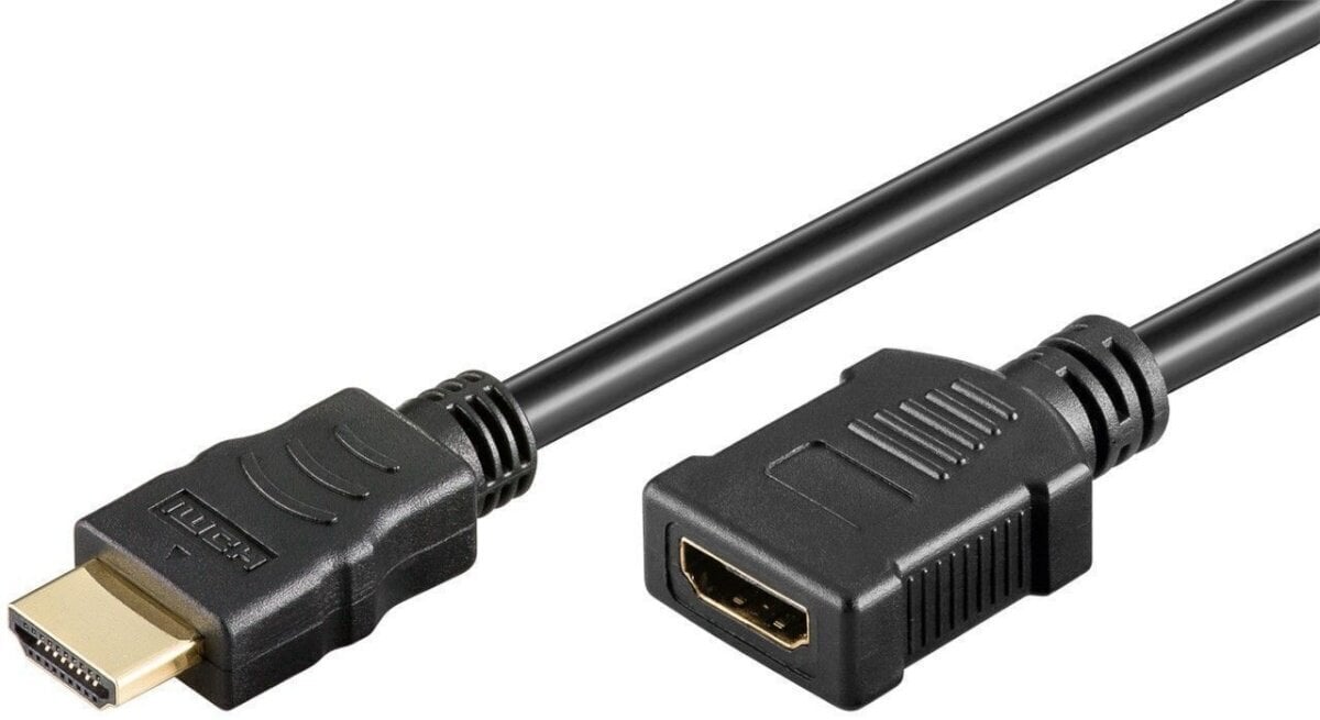 Videokaabel Goobay HDMI-pikendus, 19-pin, 50 cm hind ja info | USB jagajad, adapterid | kaup24.ee