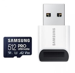 SAMSUNG MICRO SDXC 512GB W/READER MB-MY512SB/WW цена и информация | Карты памяти для телефонов | kaup24.ee