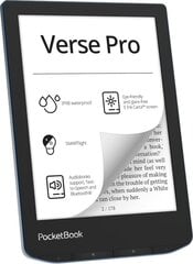 Электронная книга PocketBook Verse Pro USB-C azure цена и информация | Электронные книги | kaup24.ee