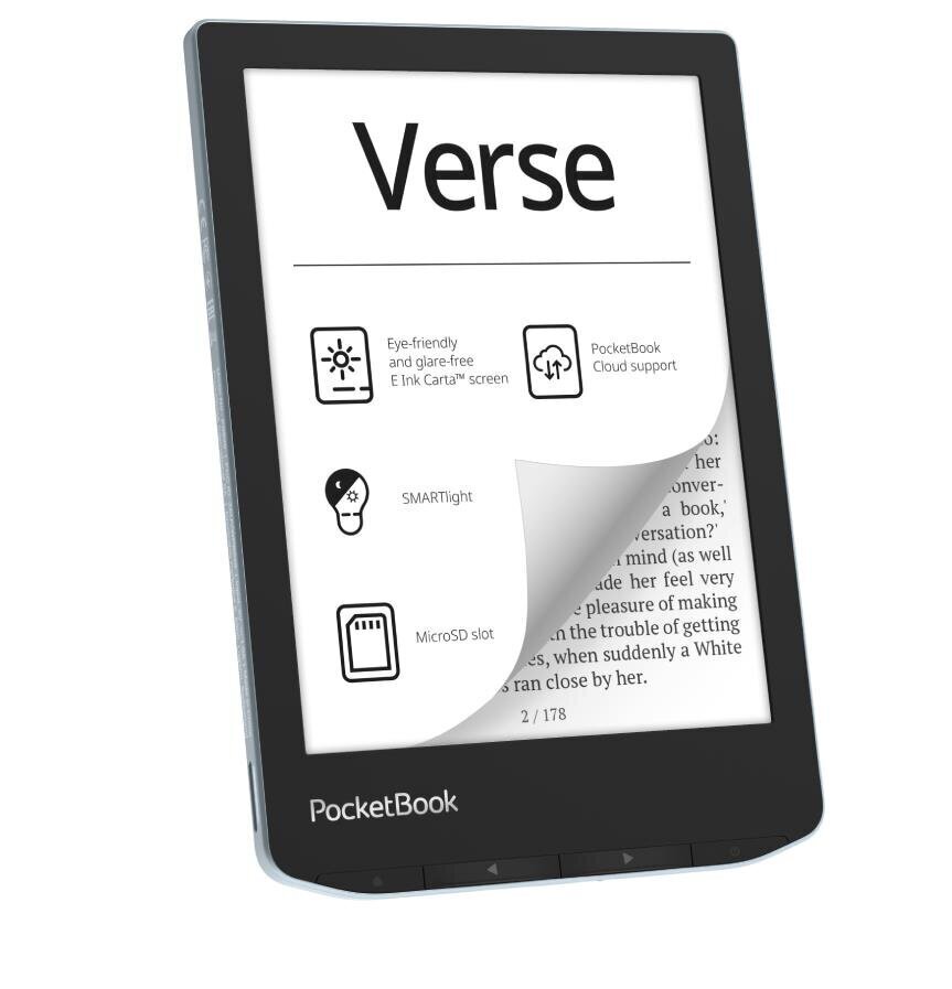 PocketBook Verse USB-C Blue цена и информация | E-lugerid | kaup24.ee