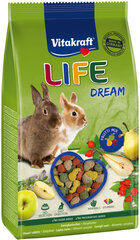 Корм для карликовых кроликов Vitakraft Life Dream, 600 г цена и информация | Корм для грызунов | kaup24.ee