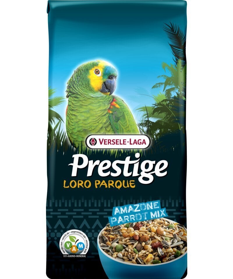 Toit lindudele Versele Laga Amazone Parrot Loro Parque Mix, 15kg hind ja info | Linnutoidud | kaup24.ee